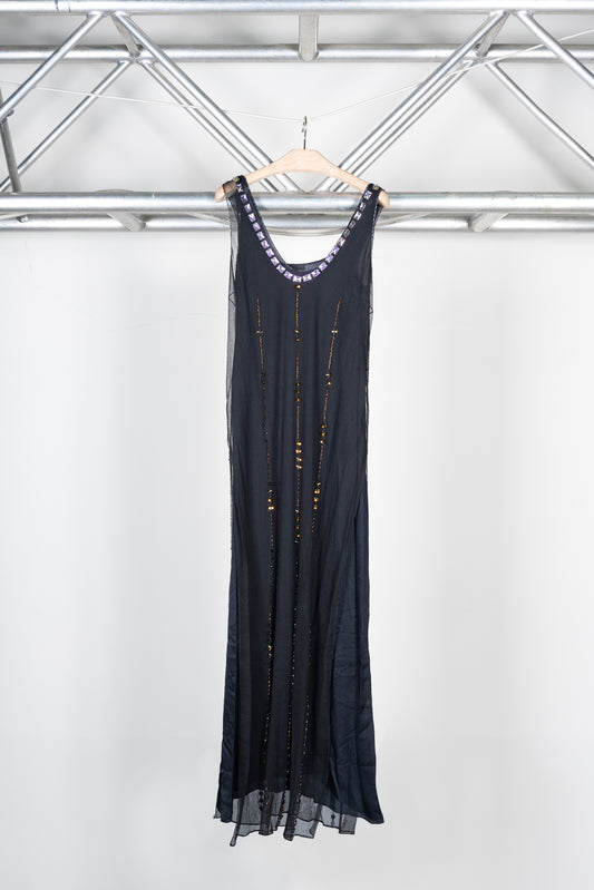 Prada Mesh Beaded Gown